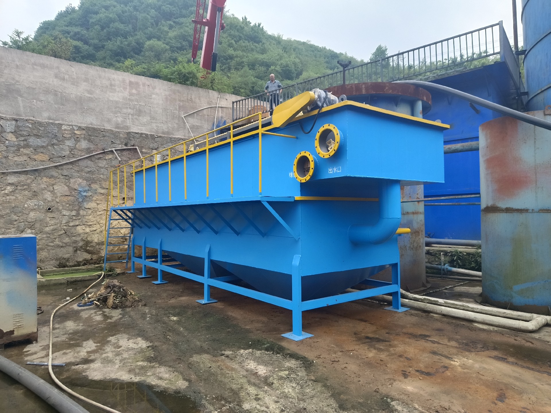 氣浮機，高效氣浮機，溶氣氣浮機，氣浮機安裝現(xiàn)場